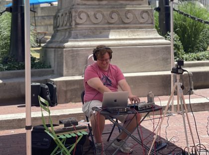 Sounding a Space: Evening Embers at Monument Circle