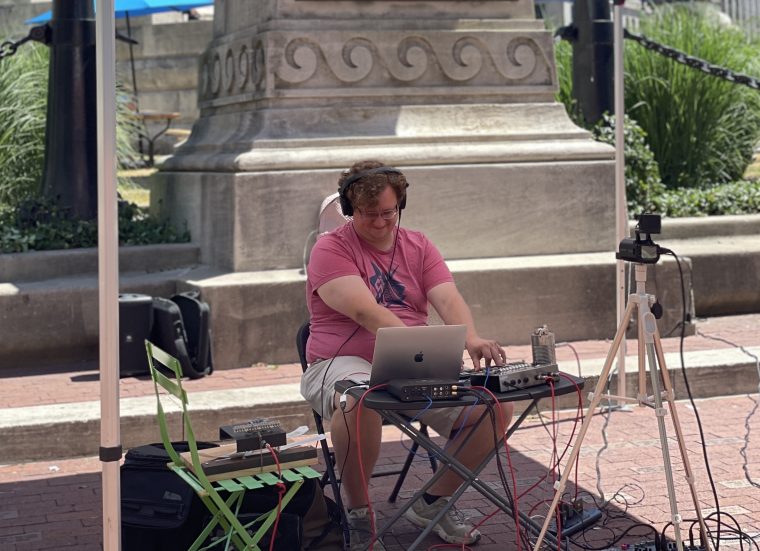Sounding a Space: Evening Embers at Monument Circle